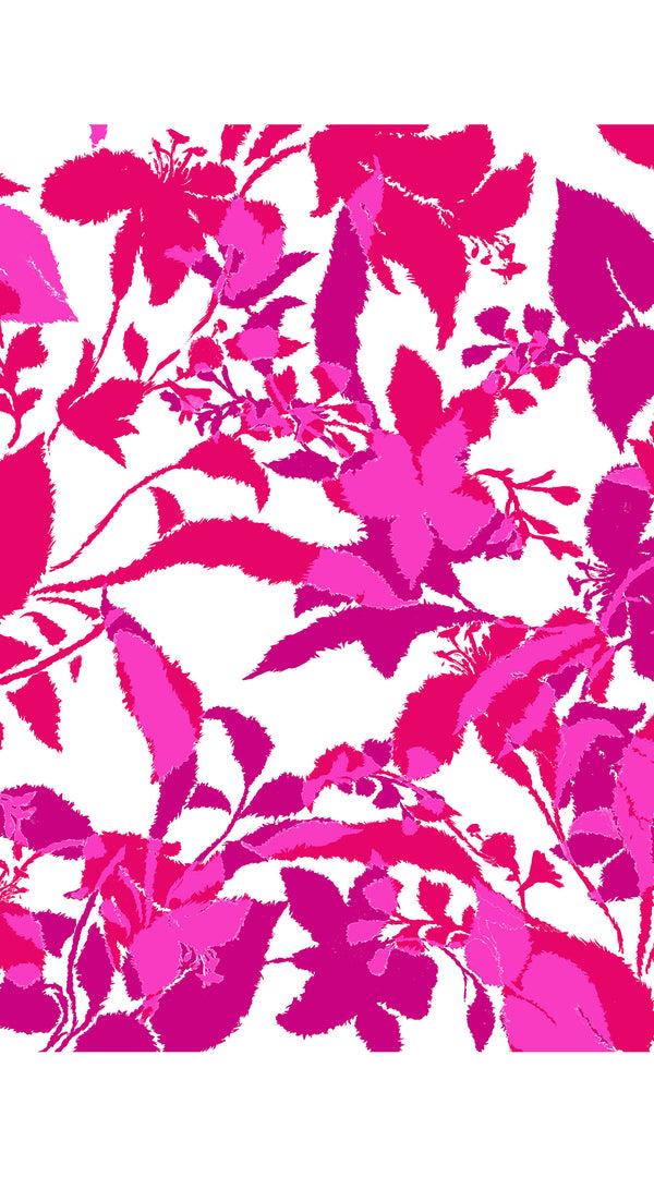 Samantha Sung Terry Dress Shirt Collar Sleeveless Midi Length Poliamide Taffta (Genova Mono Flower White)