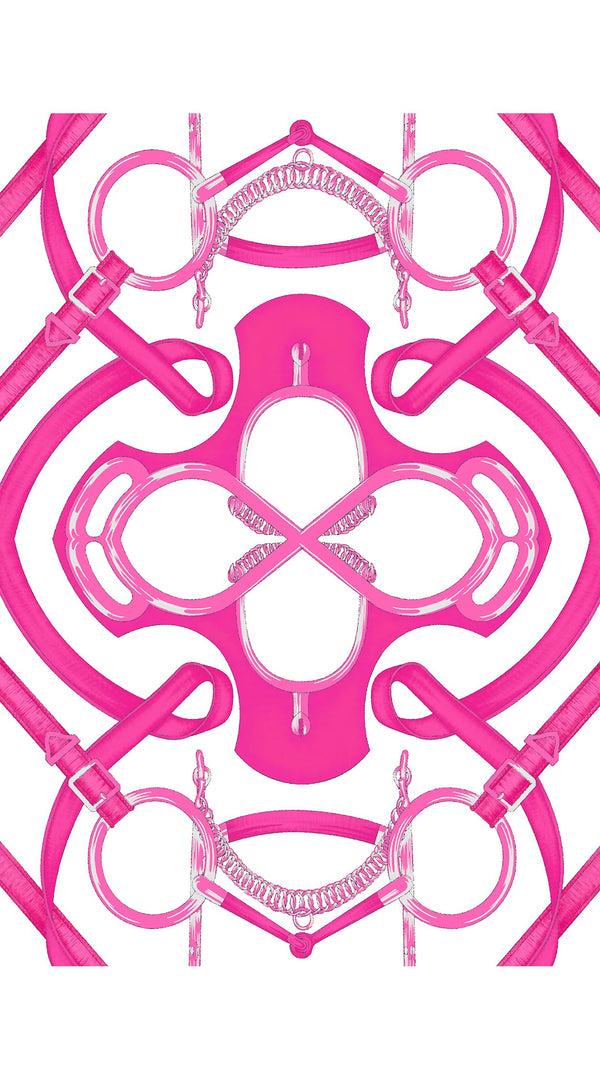 Samantha Sung Terry Dress Shirt Collar Sleeveless Midi Plus Length Poliamide Taffta (Secretariat Horse White)