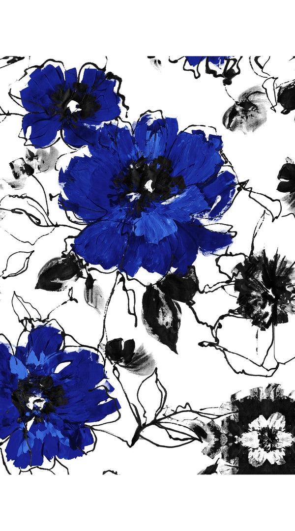 Samantha Sung Terry Dress Shirt Collar Sleeveless Midi Plus Length Poliamide Taffta (Fiori D'este Small)