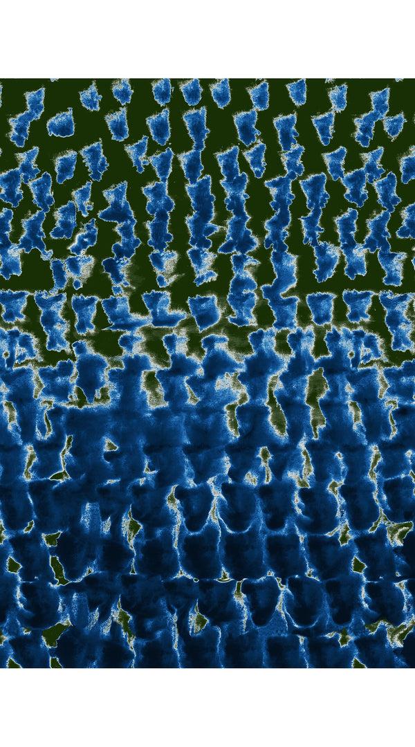 Samantha Sung Zeller Skirt Midi Length Poplin Stretch (Brush Degrade Multi)