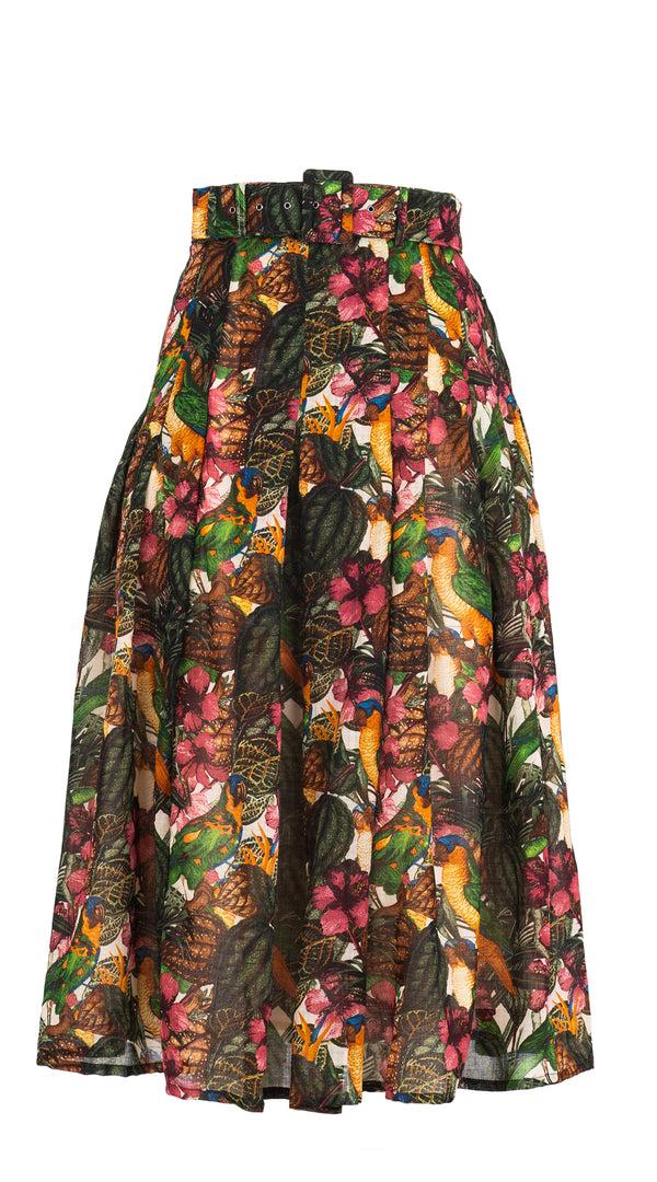 samantha sung Zeller Skirt Midi Length Wool(Mocking Bird) 13