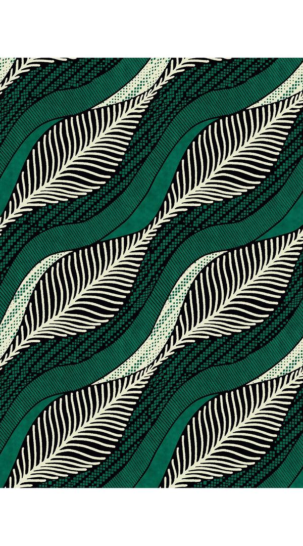 Samantha Sung Zeller Skirt Midi Length Wool (Ukara Leaves Ivory)