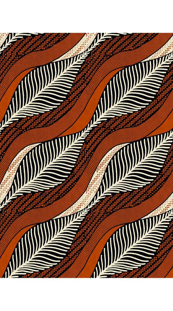 Samantha Sung Zeller Skirt Midi Length Wool (Ukara Leaves Ivory)