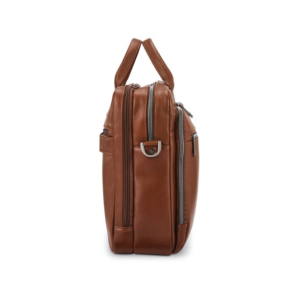 Samsonite Classic Leather Toploader Cognac