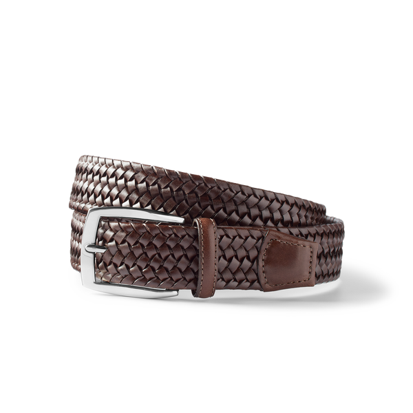 samuel hubbard Men's Braided Leather Belt