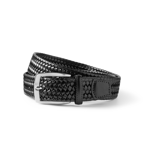 samuel hubbard Men's Braided Leather Belt