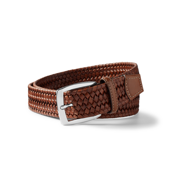 samuel hubbard Men's Braided Leather Belt