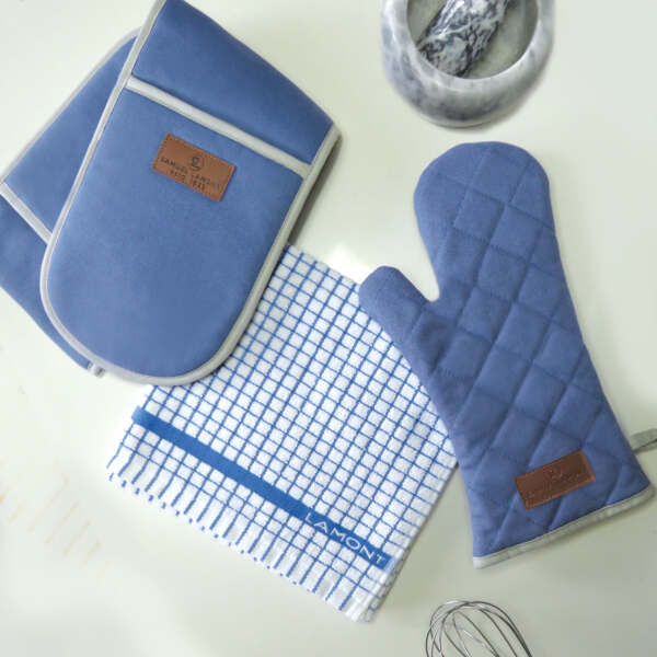 Samuel Lamont & Sons Cornflower Canvas Double Oven Glove
