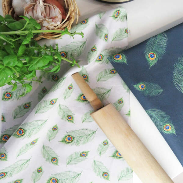 samuel lamont & sons Peacock Feather Tea Towel Pack of 2