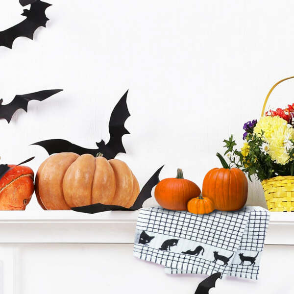 Samuel Lamont & Sons Poli-Dri Jacquard Black Cat Tea Towel