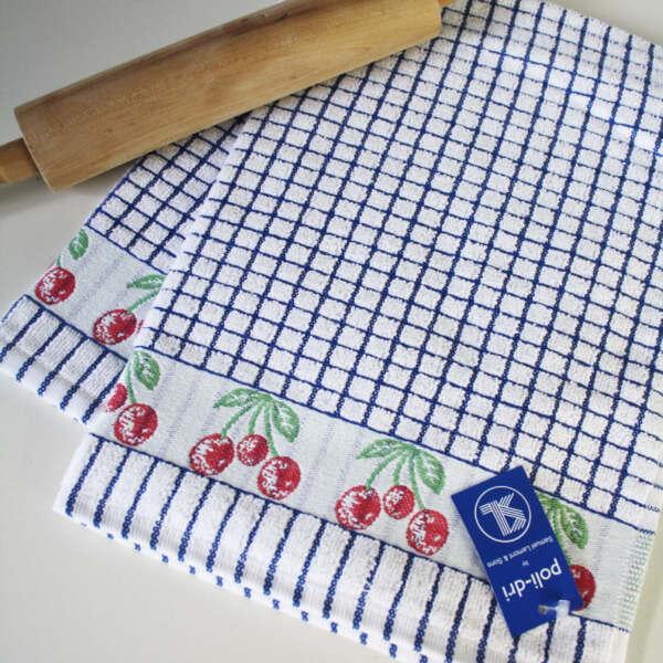 Samuel Lamont & Sons Poli-Dri Jacquard Cherries Tea Towel