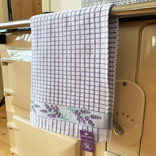 Samuel Lamont & Sons Poli-Dri Jacquard Lavender Tea Towel