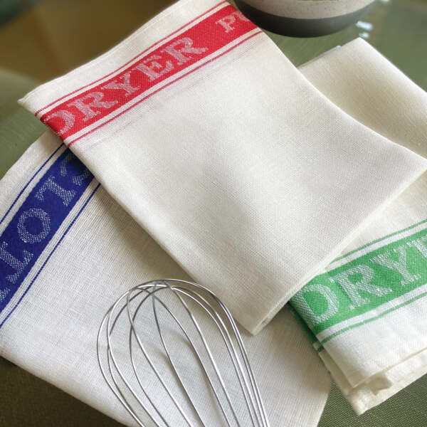 Samuel Lamont & Sons Red Easi-Dryer Linen Glass Cloth