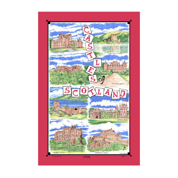 samuel lamont & sons Castles of Scotland Tea Towel