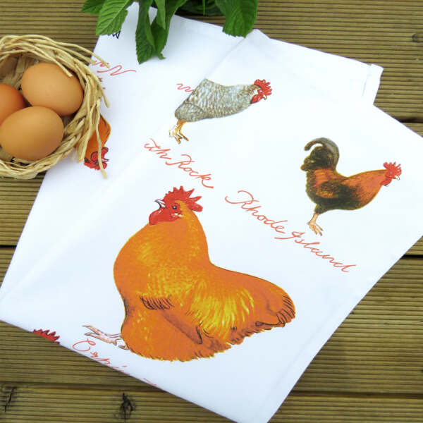 samuel lamont & sons Chicken Breeds Tea Towel