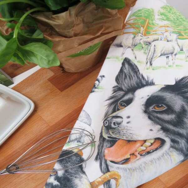 Samuel Lamont & Sons Collie Sheep Dog Tea Towel