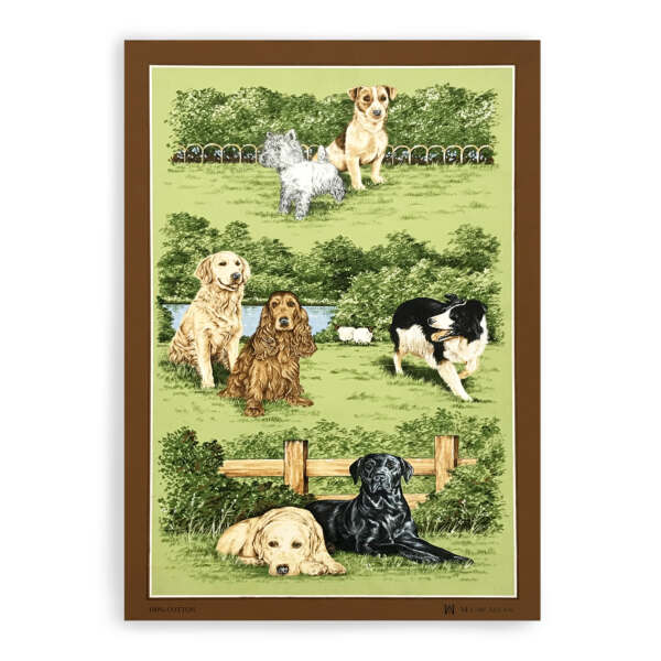 samuel lamont & sons Dogs Tea Towel