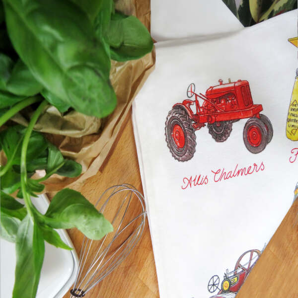Samuel Lamont & Sons Farmyard Machinery Tea Towel