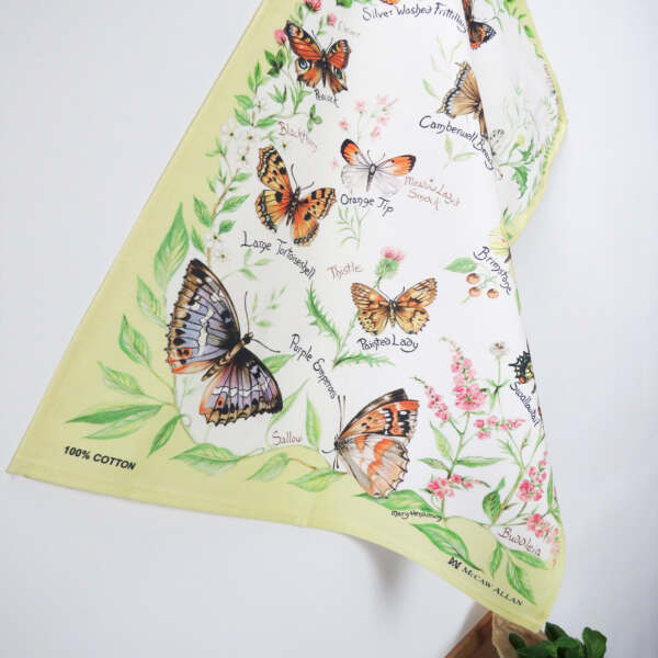 Samuel Lamont & Sons Floral Butterflies Tea Towel