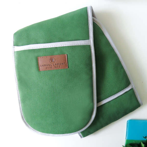 Samuel Lamont & Sons Green Canvas Double Oven Glove