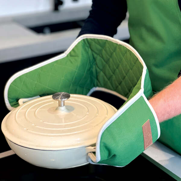 samuel lamont & sons Green Canvas Double Oven Glove