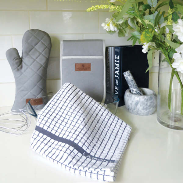 Samuel Lamont & Sons Grey Canvas Double Oven Glove