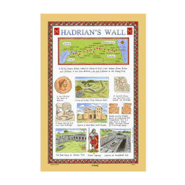 samuel lamont & sons Hadrian's Wall Tea Towel