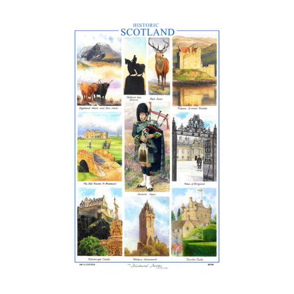 samuel lamont & sons Historic Scotland Tea Towel