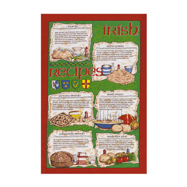 Samuel Lamont & Sons Irish Recipes Tea Towel