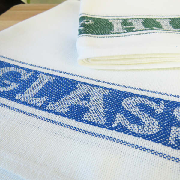 Samuel Lamont & Sons Linen Union Glass Cloth Blue