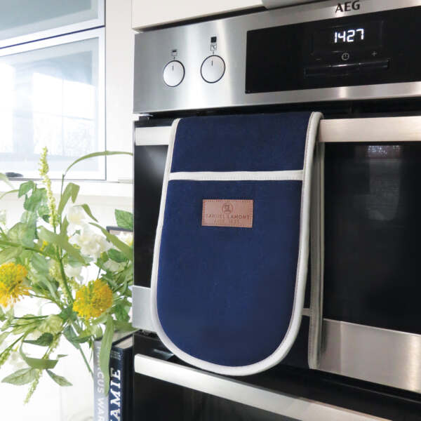 Samuel Lamont & Sons Navy Canvas Double Oven Glove