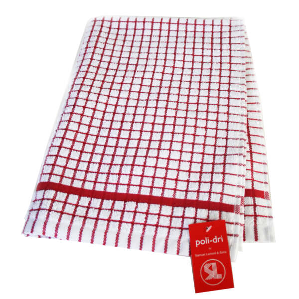 Samuel Lamont & Sons Poli-Dri Red Tea Towel