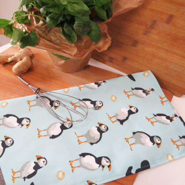 Samuel Lamont & Sons Puffins Tea Towel