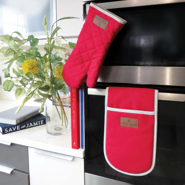 Samuel Lamont & Sons Red Canvas Double Oven Glove