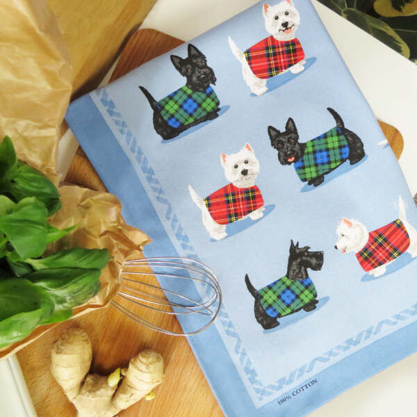 samuel lamont & sons Scottie & Westie Tea Towel