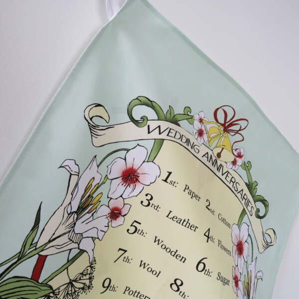 Samuel Lamont & Sons Wedding Anniversaries Tea Towel