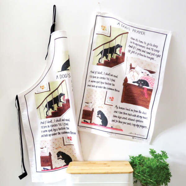 samuel lamont & sons Tottering A Dog's Prayer Cotton Apron