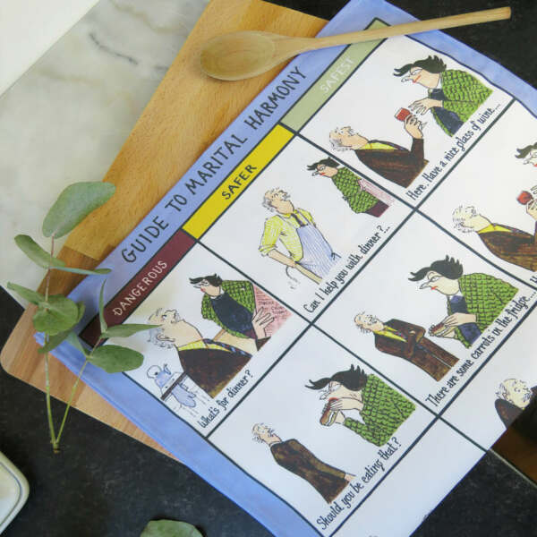 Samuel Lamont & Sons Tottering Guide To Marital Harmony Tea Towel
