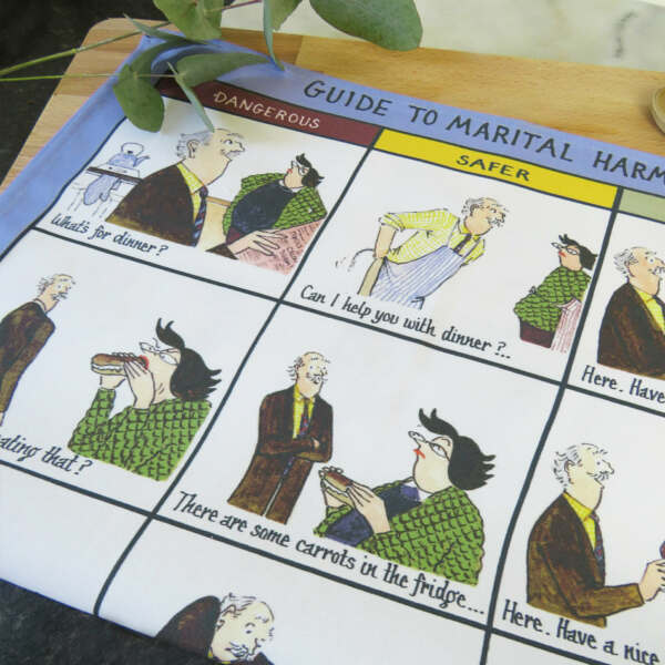 Samuel Lamont & Sons Tottering Guide To Marital Harmony Tea Towel