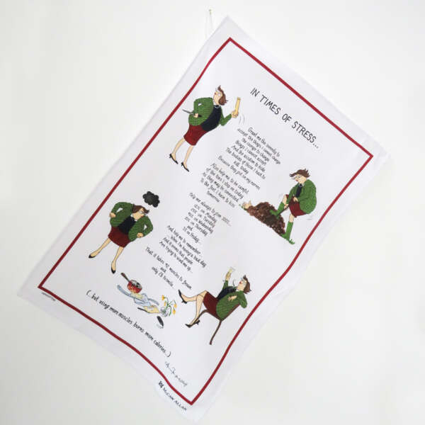 Samuel Lamont & Sons Tottering In Times Of Stress Tea Towel