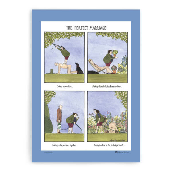 samuel lamont & sons Tottering The Perfect Marriage Tea Towel