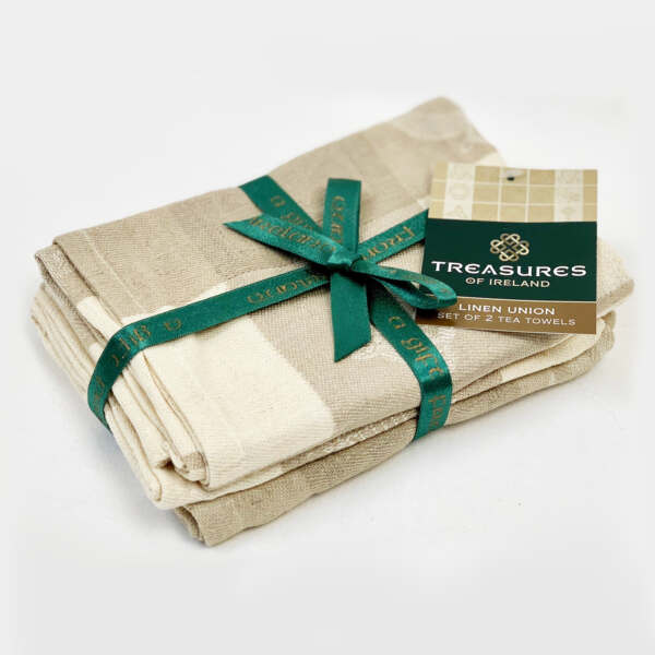 samuel lamont & sons Treasures of Ireland Tea Towel Natural