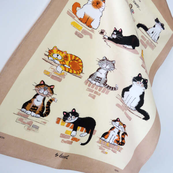 Samuel Lamont & Sons When The Cat's Away Linen Union Tea Towel