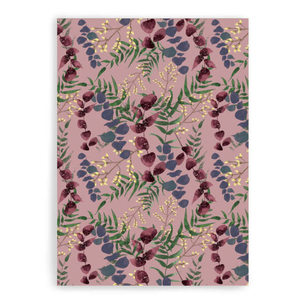 samuel lamont & sons Wild Florals Cotton Tea Towel Soft Blush