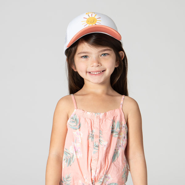 San Diego Hat Company 3-7 Year Kid Happy Days Trucker Cap