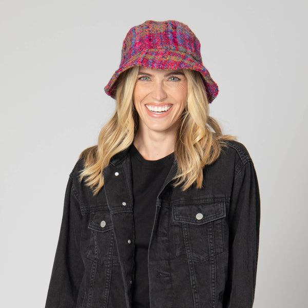 San Diego Hat Company Alabama - Cut & Sew Multi Tweed Bucket Hat