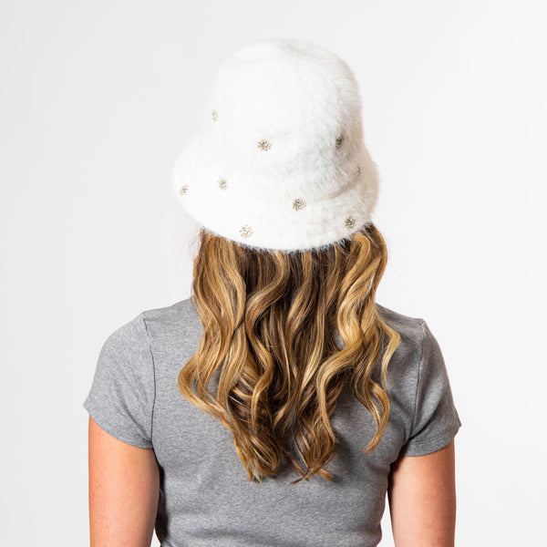 San Diego Hat Company Anita - Bucket Hat With Scattered Silver Gems