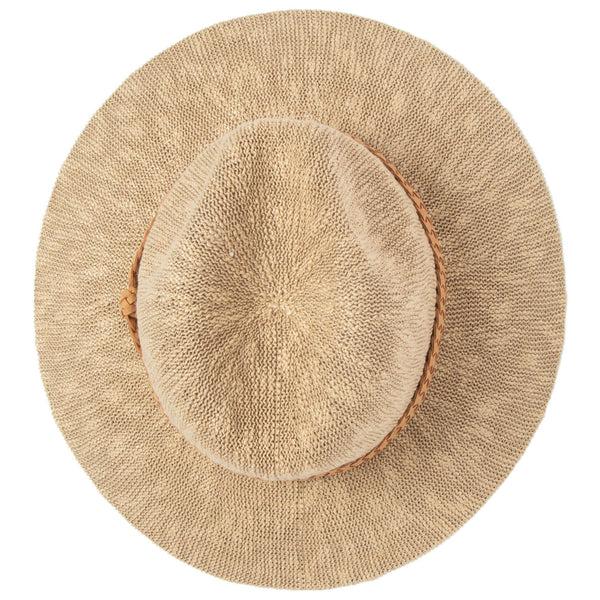 San Diego Hat Company Any Day Fedora - Women's Knit Fedora (KNH8008) Beige