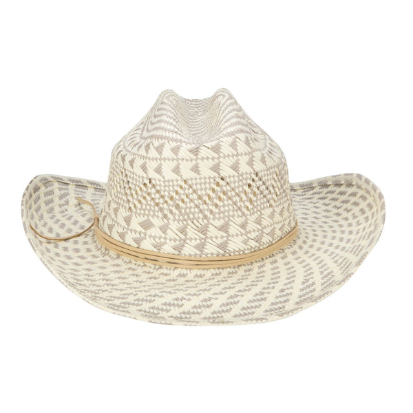 San Diego Hat Company Back West - Woven Distressed Cowboy With Faux Suede Band