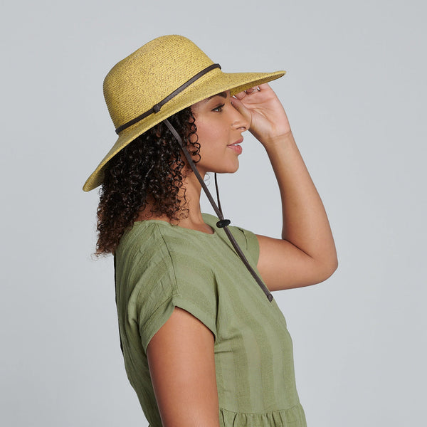 San Diego Hat Company Beacon - The Perfect Wide Brim Garden Hat Coffee